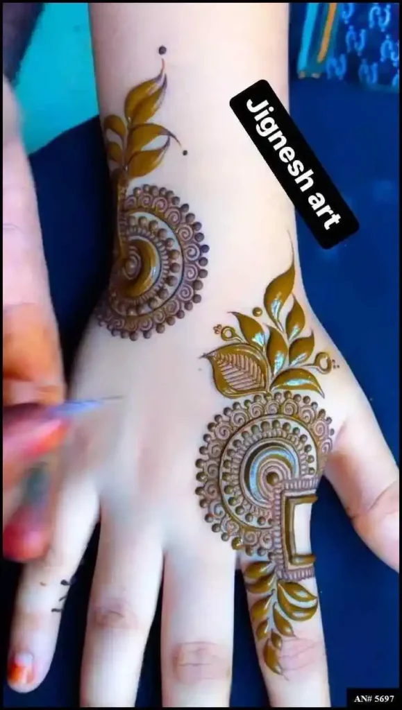 Back Side Mehndi Design
