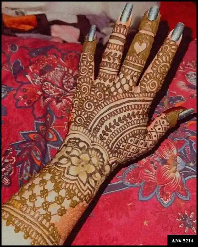 Back Side Mehndi Design