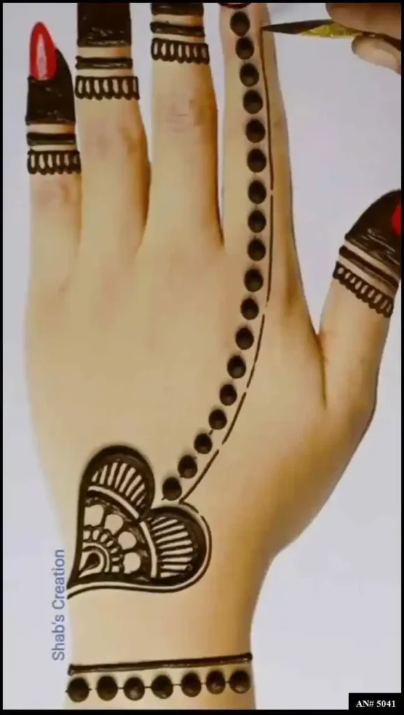 Back Side Mehndi Design