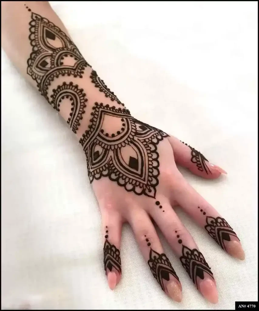 Back Side Mehndi Design