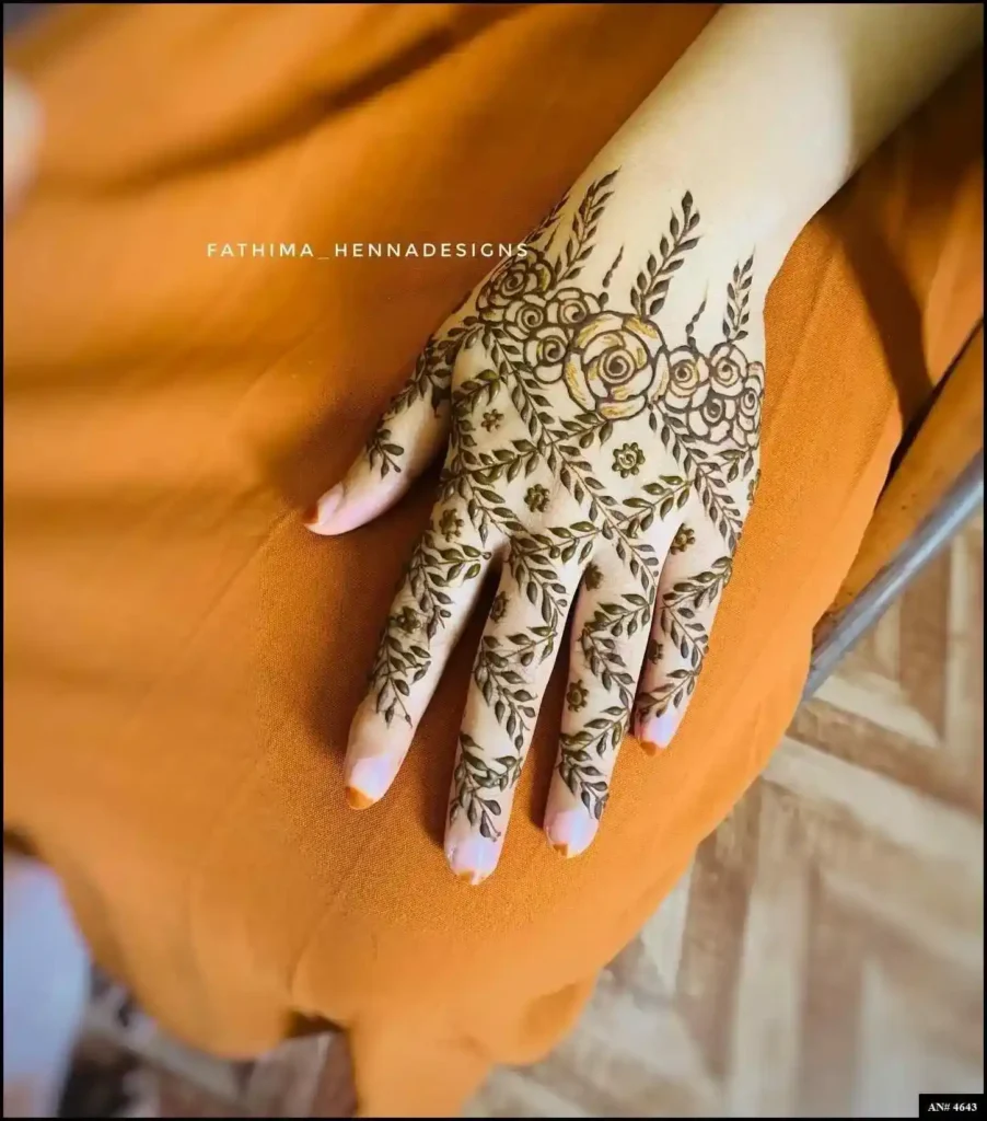 Back Side Mehndi Design
