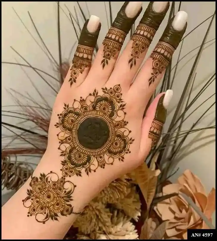 Back Side Mehndi Design