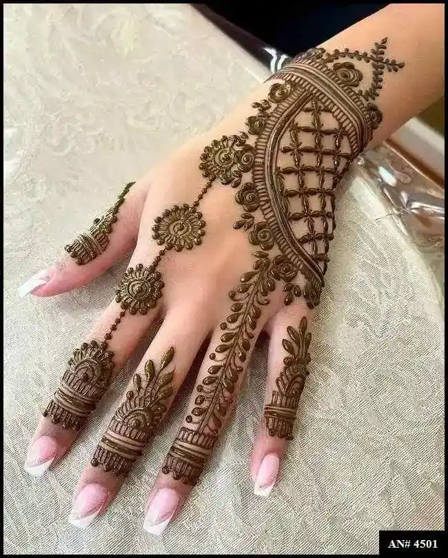 Back Side Mehndi Design