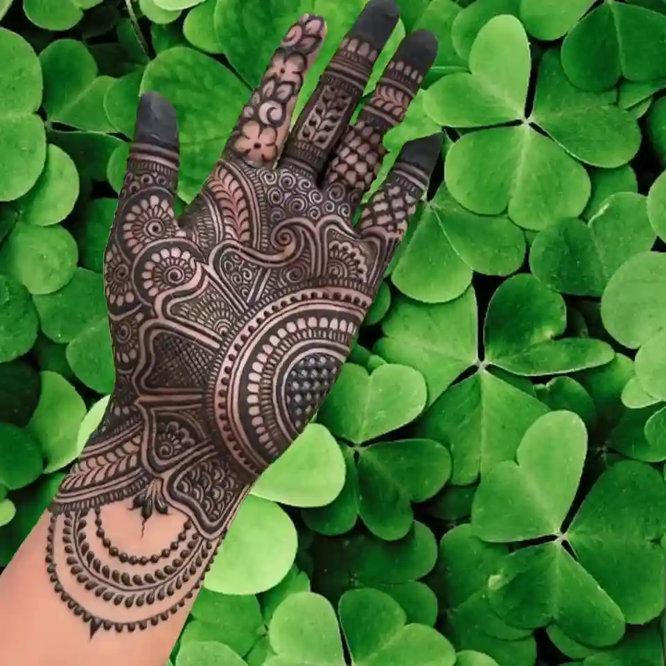 Front Full Hand Mehndi Design