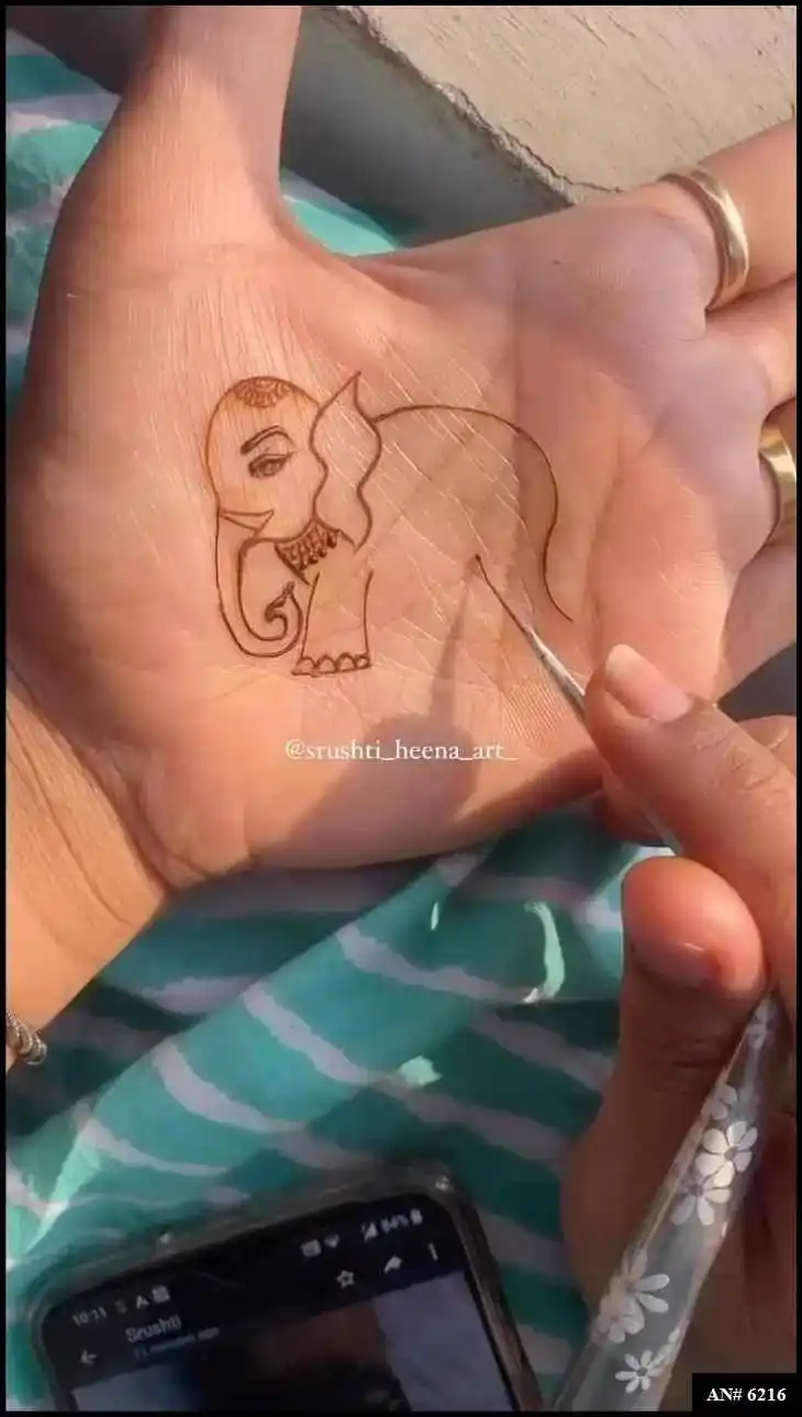 Khafif Mehndi Design