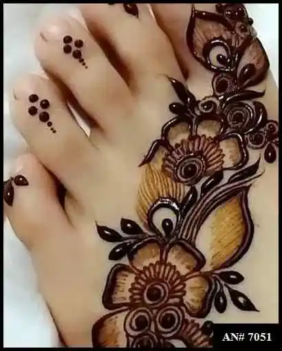 Stylish Foot Mehndi Design